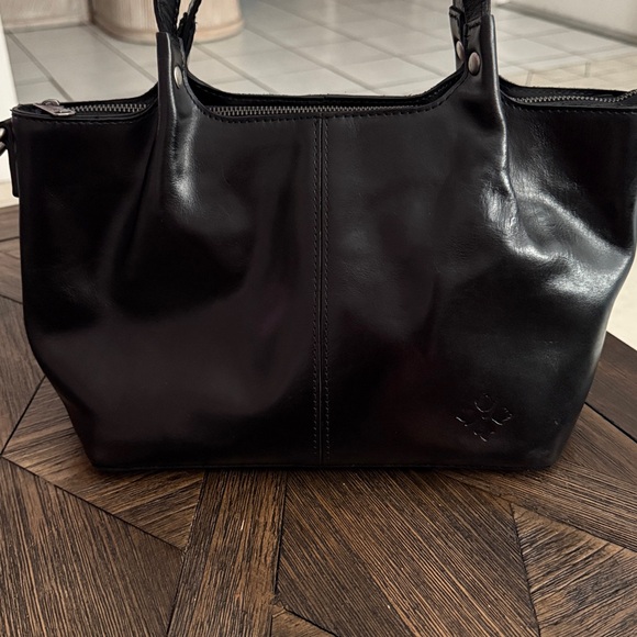 Patricia Nash Argenta Tote Black Leather | Structured Zip Tote | - Picture 2 of 8